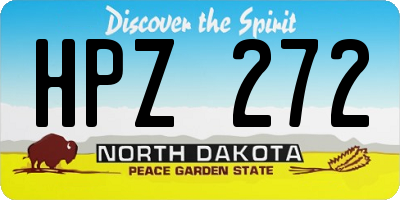 ND license plate HPZ272