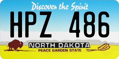 ND license plate HPZ486