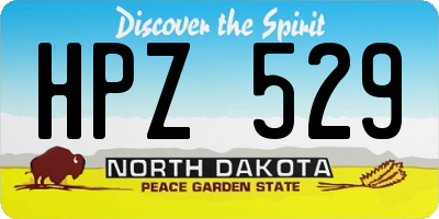 ND license plate HPZ529