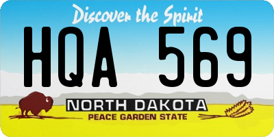 ND license plate HQA569