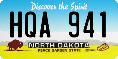 ND license plate HQA941
