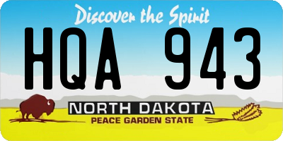ND license plate HQA943