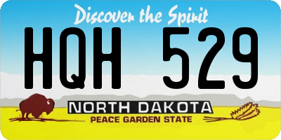 ND license plate HQH529