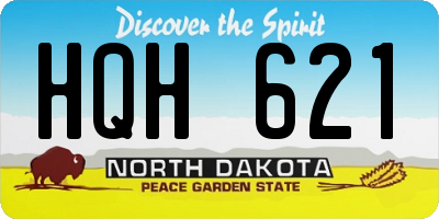 ND license plate HQH621
