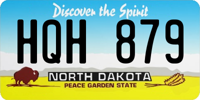 ND license plate HQH879