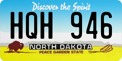 ND license plate HQH946