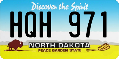 ND license plate HQH971