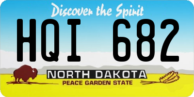 ND license plate HQI682