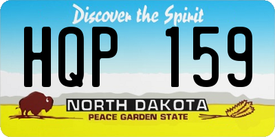 ND license plate HQP159