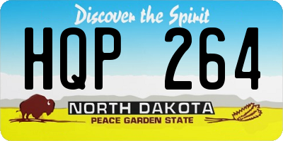 ND license plate HQP264