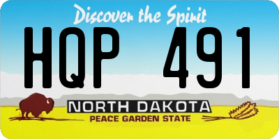 ND license plate HQP491