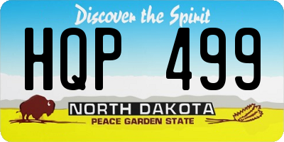 ND license plate HQP499