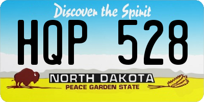 ND license plate HQP528
