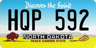 ND license plate HQP592
