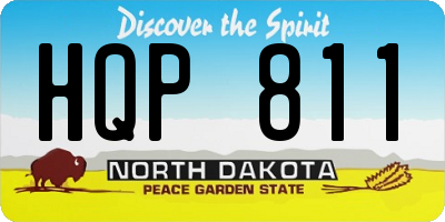 ND license plate HQP811