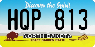ND license plate HQP813
