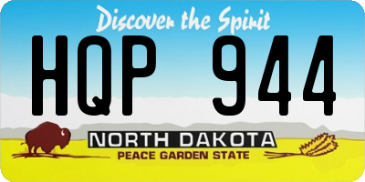 ND license plate HQP944