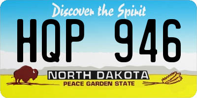 ND license plate HQP946
