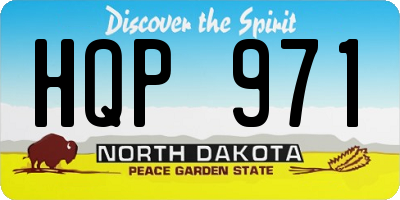 ND license plate HQP971