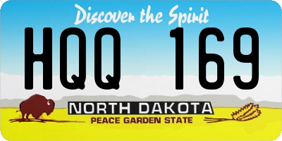 ND license plate HQQ169