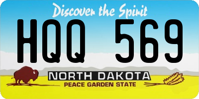 ND license plate HQQ569
