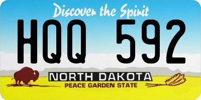 ND license plate HQQ592
