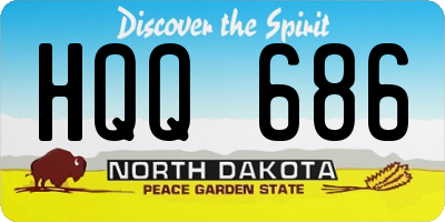 ND license plate HQQ686