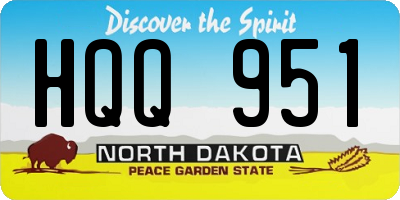 ND license plate HQQ951