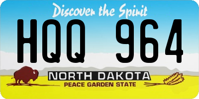 ND license plate HQQ964