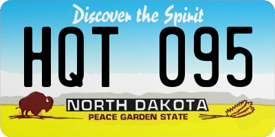 ND license plate HQT095
