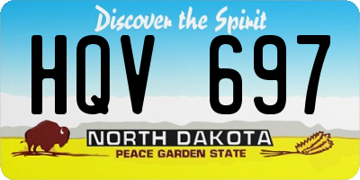 ND license plate HQV697