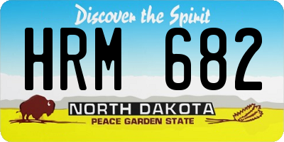 ND license plate HRM682