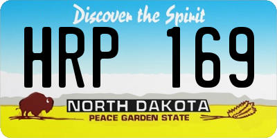 ND license plate HRP169