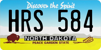 ND license plate HRS584
