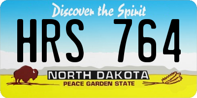 ND license plate HRS764