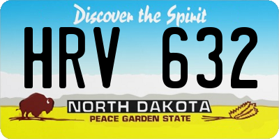 ND license plate HRV632