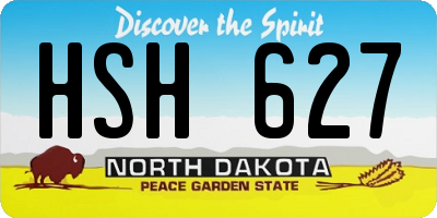 ND license plate HSH627