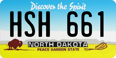 ND license plate HSH661