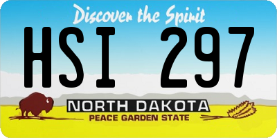 ND license plate HSI297
