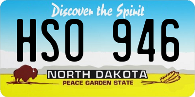 ND license plate HSO946