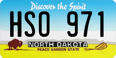 ND license plate HSO971