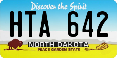 ND license plate HTA642