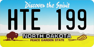 ND license plate HTE199