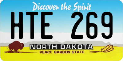 ND license plate HTE269