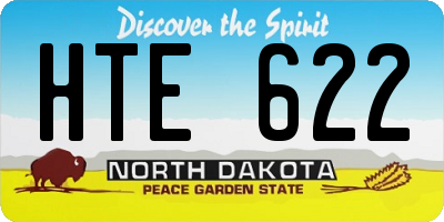ND license plate HTE622