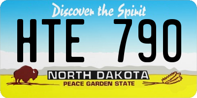 ND license plate HTE790