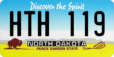 ND license plate HTH119