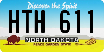 ND license plate HTH611