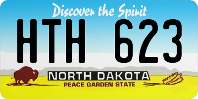 ND license plate HTH623