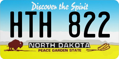 ND license plate HTH822